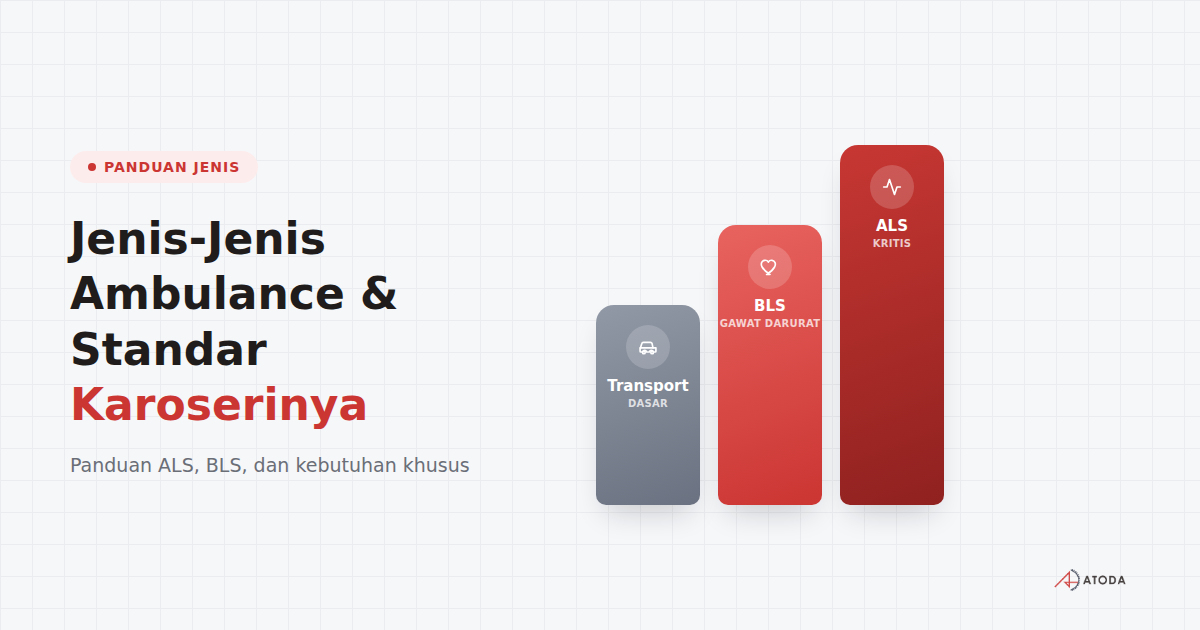 Jenis-Jenis Ambulance dan Standar Karoserinya: Panduan ALS, BLS, dan Kebutuhan Khusus